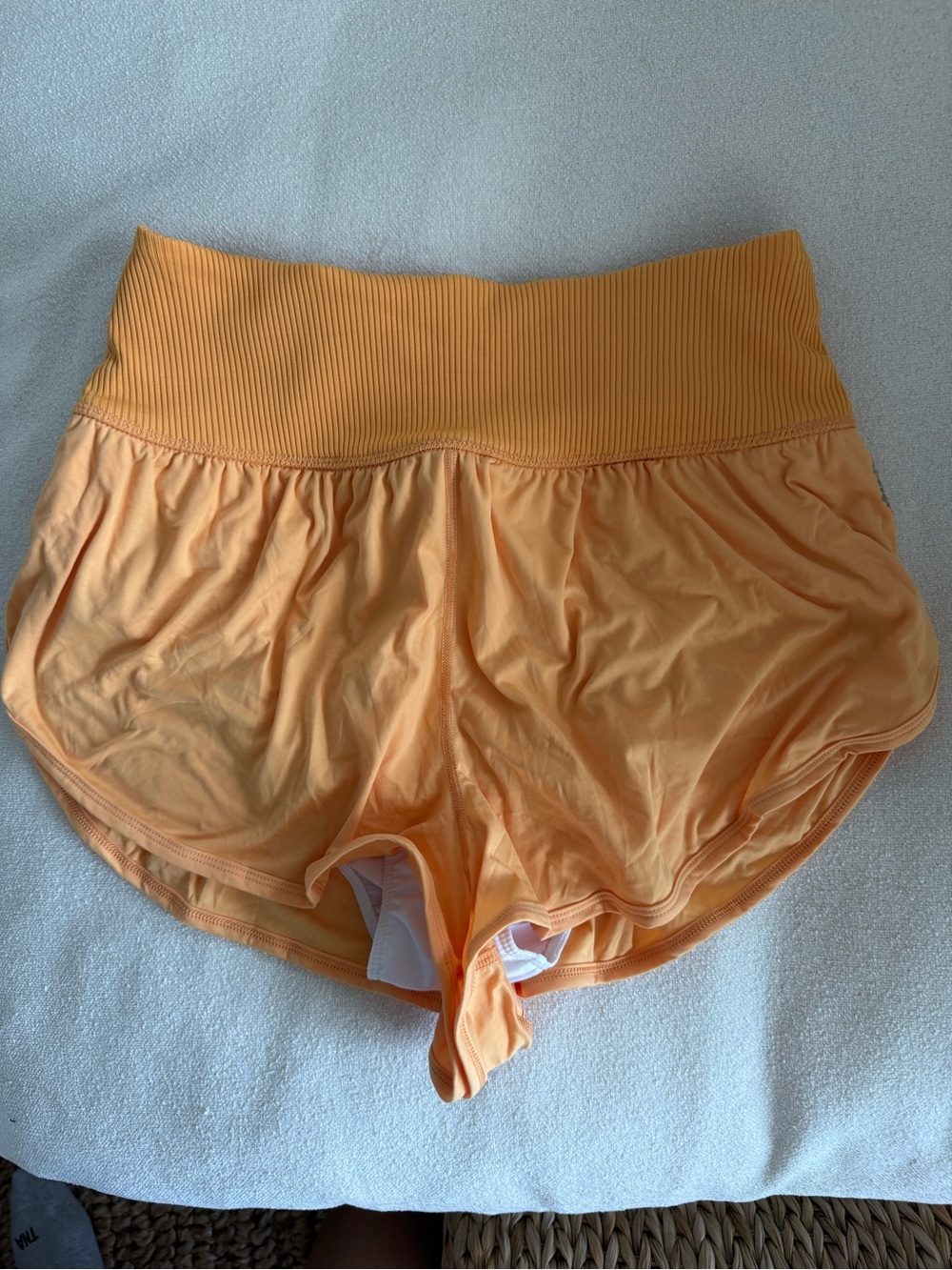 Free People Peach Athletic Lounge Shorts